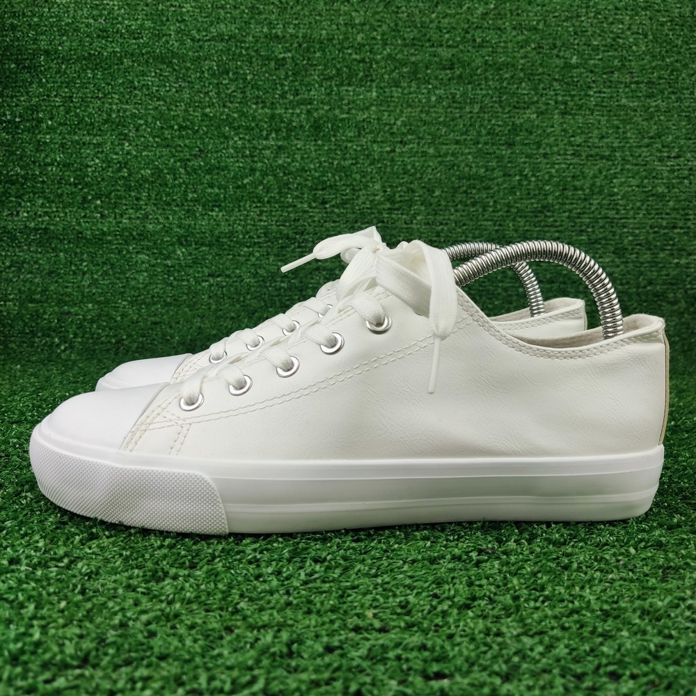 Unbranded Sneakers Womens 9 White ZY-K21036 Low Top Faux Leather Lace Up Casual - Picture 3 of 8